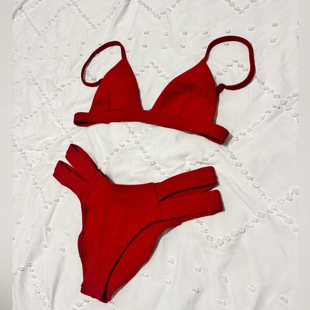 Montce Red Bikini Set